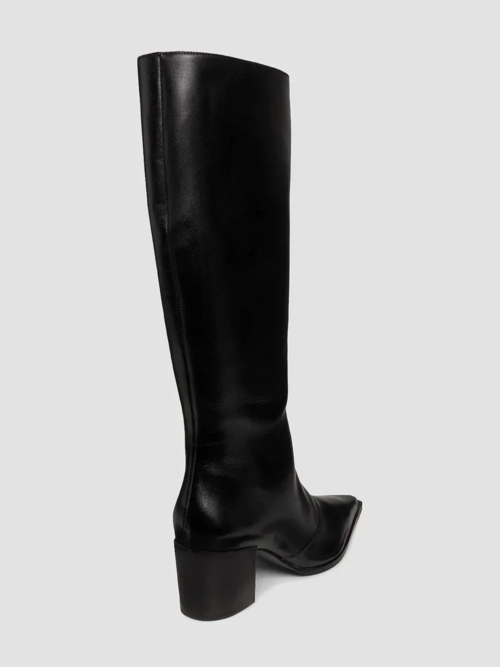 Schultz Raffaela 55MM Leather Knee-High Boots Size 10 B Black NWOB